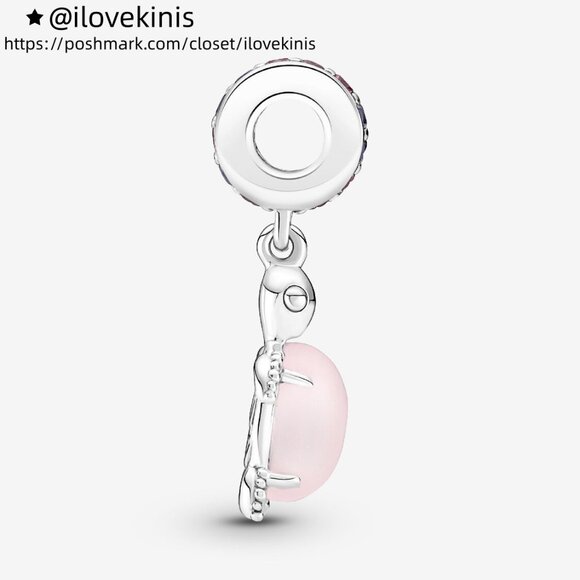 Pandora Murano Glass Pink Sea Turtle Dangle Charm - Picture 3 of 6